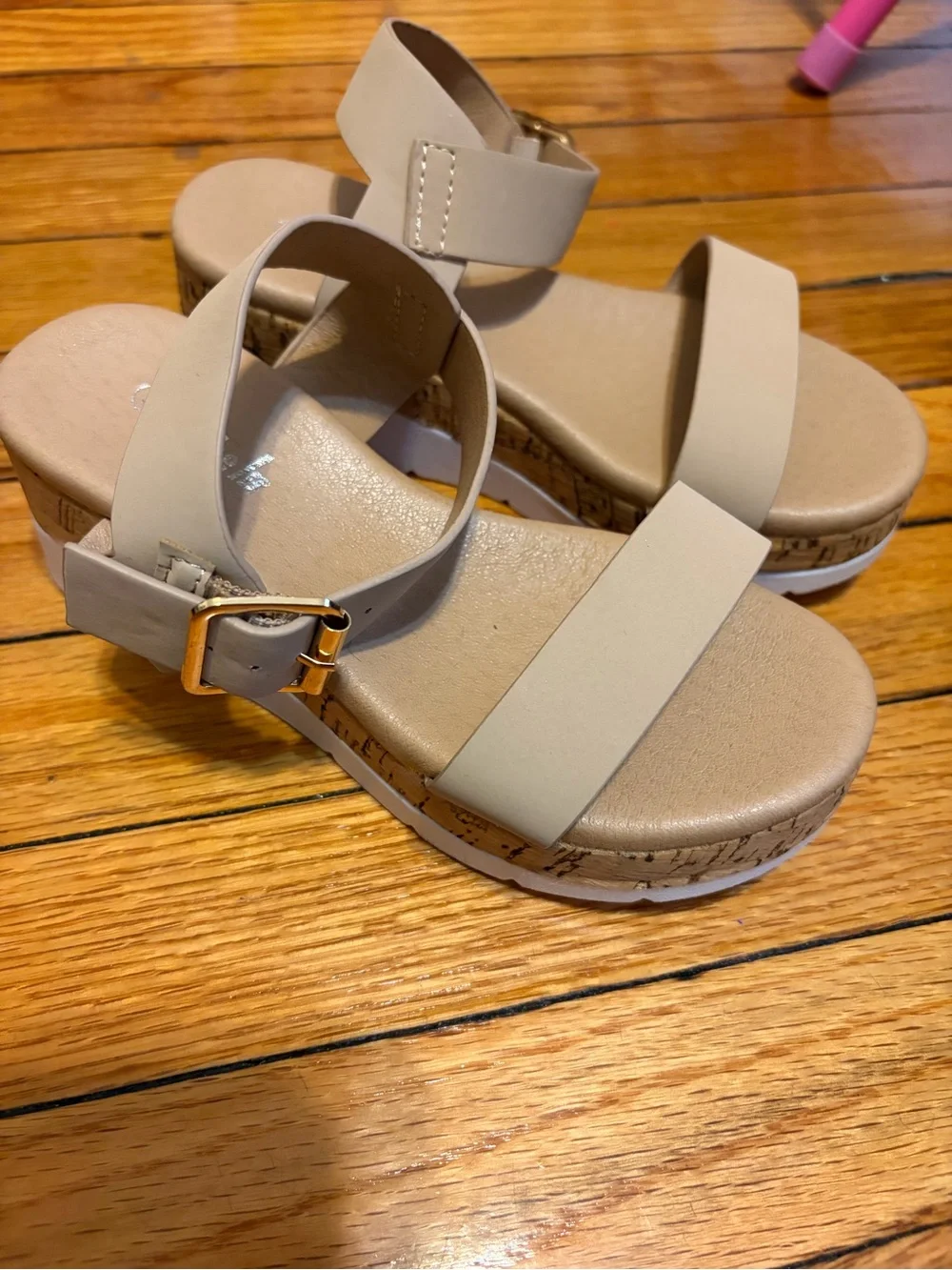 Women’s Neutral Beige Ankle Strap Sandals